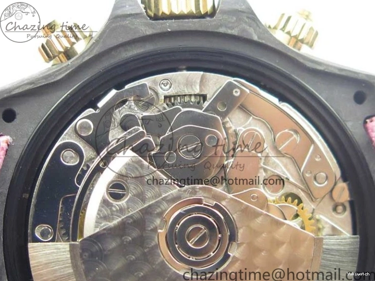 Green Dial Daytona Edition Carbon Strap WWF A7750 Best Black Nylon Green On V2 DIW 1103